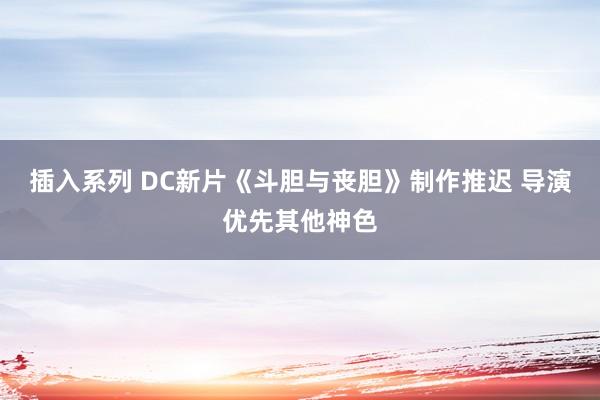 插入系列 DC新片《斗胆与丧胆》制作推迟 导演优先其他神色